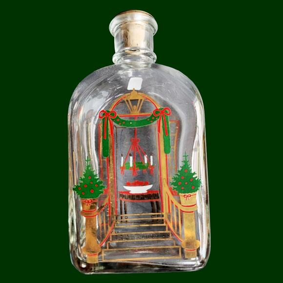 Vintage 1986 Holmegaard Denmark Christmas Advent Calendar Decanter - Picture 1 of 7